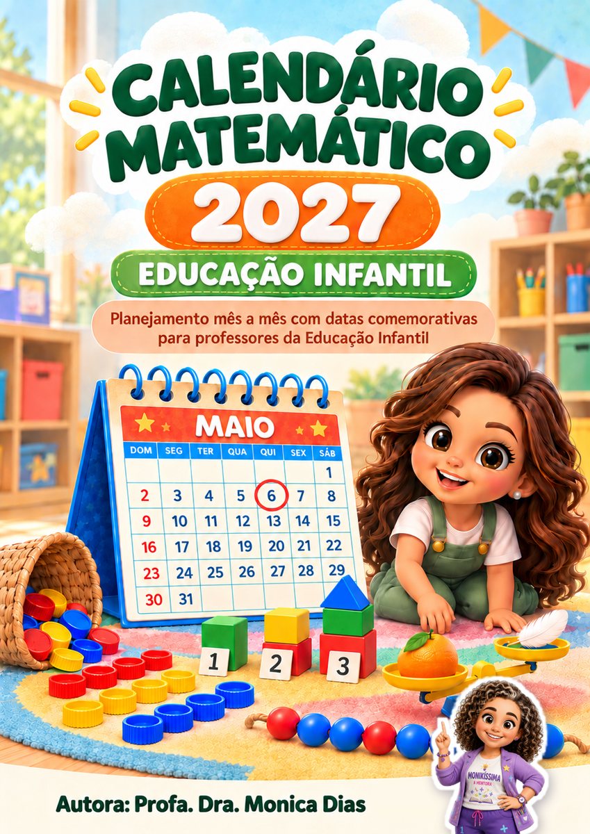 Capa do Calendário Matemático 2027 — Educação Infantil